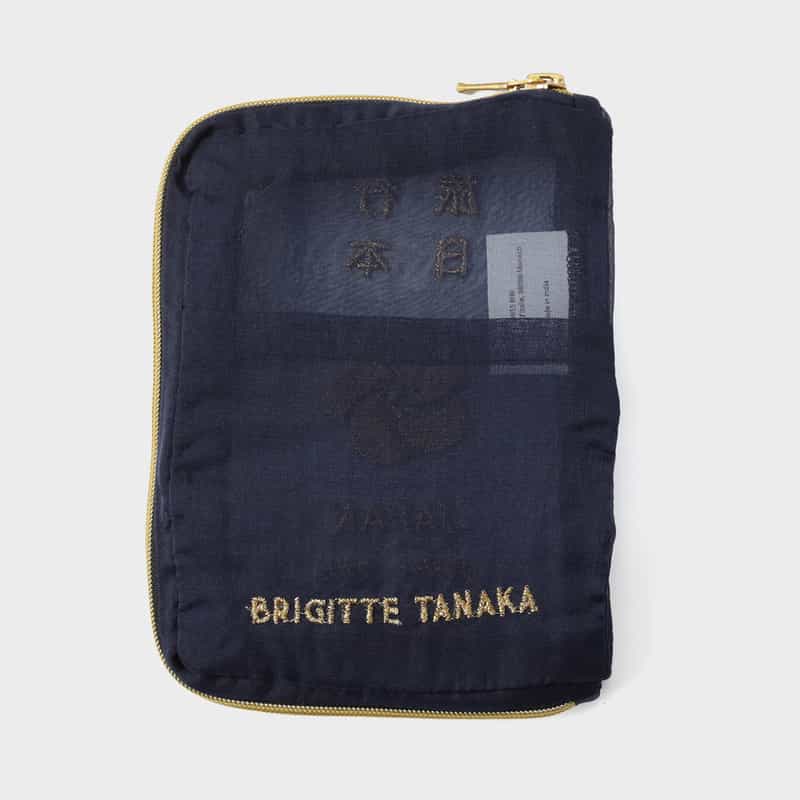 BRIGITTE TANAKA BRIGITTE TANAKA ＜ブリジット タナカ＞ オーガンジー素材ポーチ NAVY