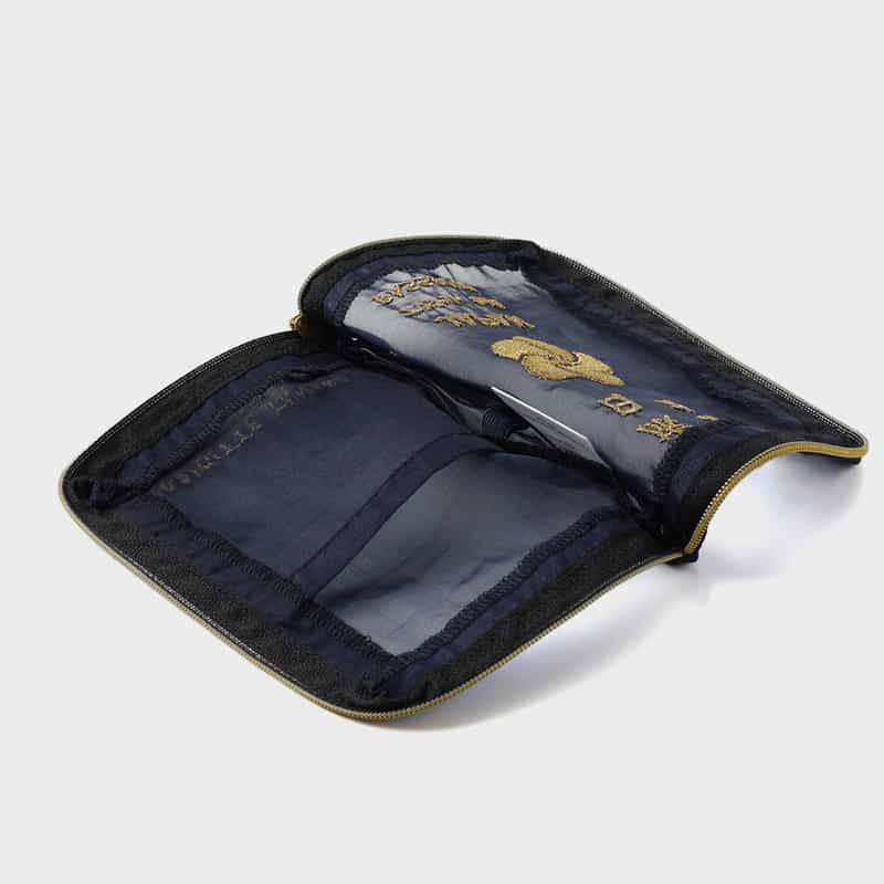 BRIGITTE TANAKA BRIGITTE TANAKA ＜ブリジット タナカ＞ オーガンジー素材ポーチ NAVY