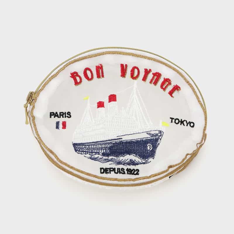 BRIGITTE TANAKA BRIGITTE TANAKA ＜ブリジット タナカ＞ オーガンジー素材ポーチ WHITE