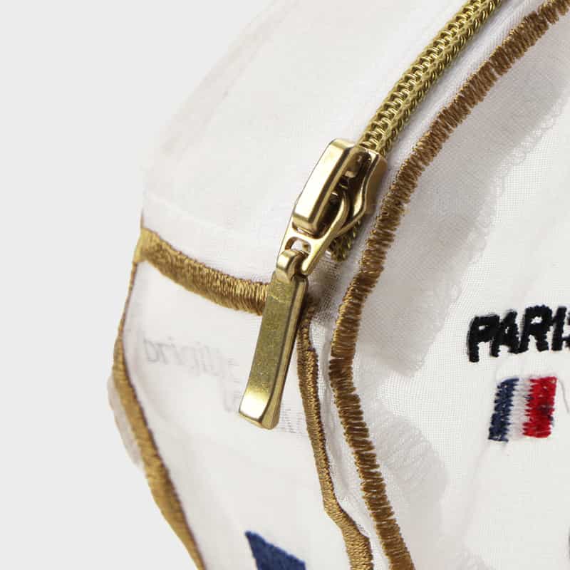 BRIGITTE TANAKA BRIGITTE TANAKA ＜ブリジット タナカ＞ オーガンジー素材ポーチ WHITE