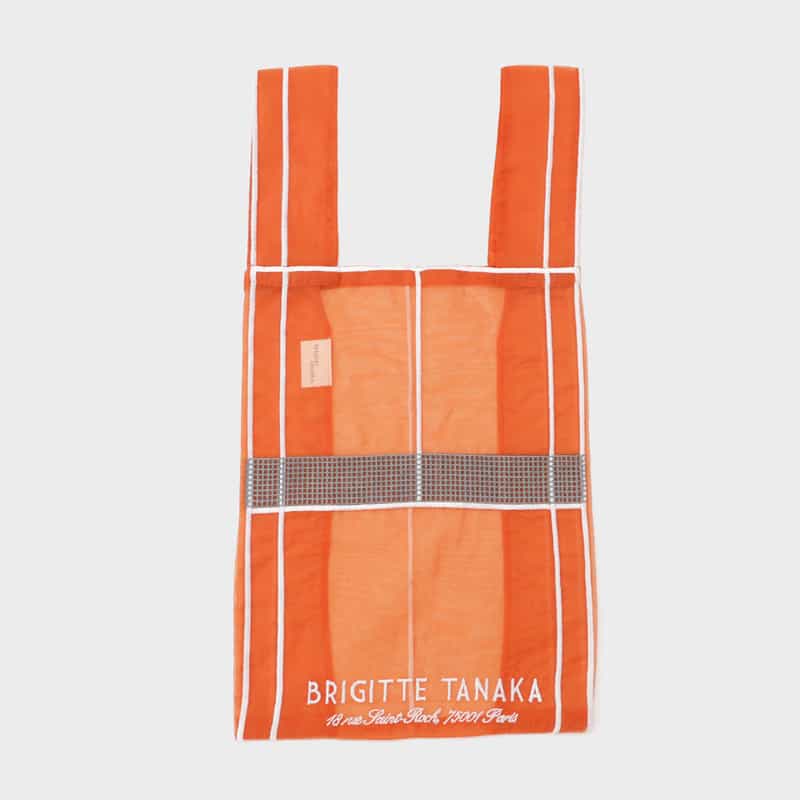 BRIGITTE TANAKA BRIGITTE TANAKA ＜ブリジット タナカ＞ オーガンジー素材ショッパーバッグ BROWN