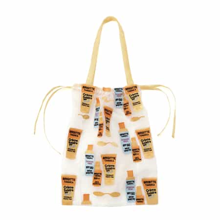 BRIGITTE TANAKA ＜ブリジット タナカ＞ オーガンジー素材ドローストリングトートバッグ