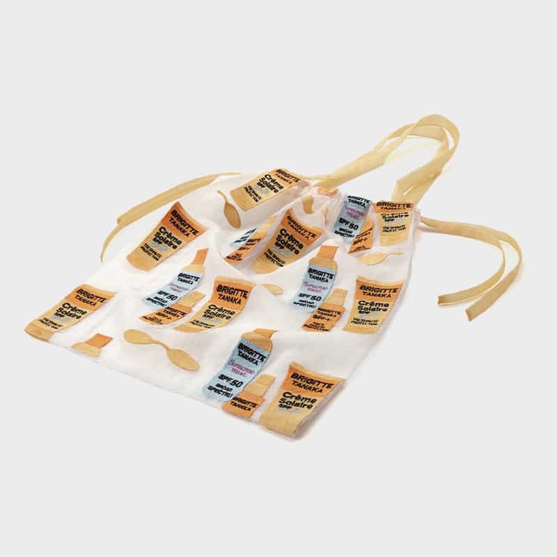 BRIGITTE TANAKA BRIGITTE TANAKA ＜ブリジット タナカ＞ オーガンジー素材ドローストリングトートバッグ CREAM