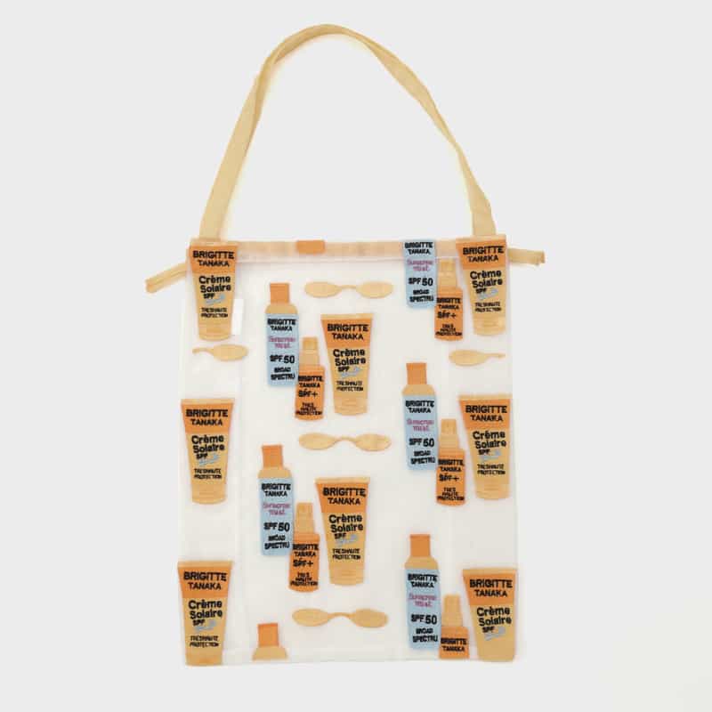 BRIGITTE TANAKA BRIGITTE TANAKA ＜ブリジット タナカ＞ オーガンジー素材ドローストリングトートバッグ CREAM