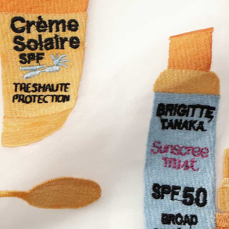 BRIGITTE TANAKA BRIGITTE TANAKA ＜ブリジット タナカ＞ オーガンジー素材ドローストリングトートバッグ CREAM