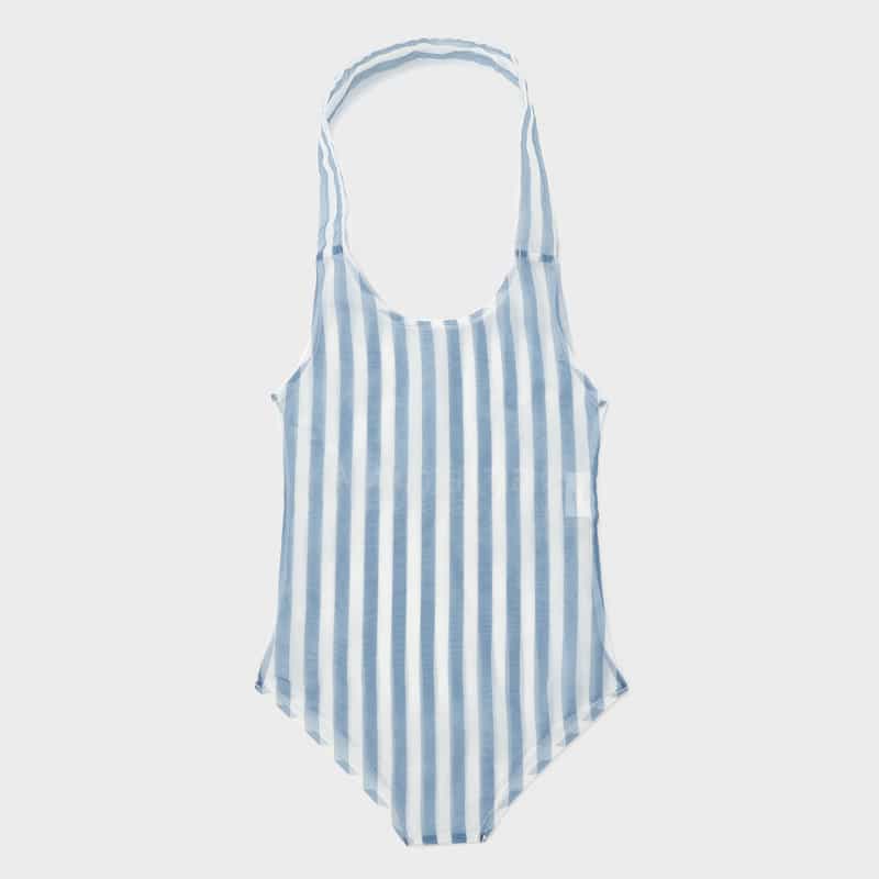 BRIGITTE TANAKA BRIGITTE TANAKA ＜ブリジット タナカ＞ オーガンジー素材ショッパーバッグ BLUE