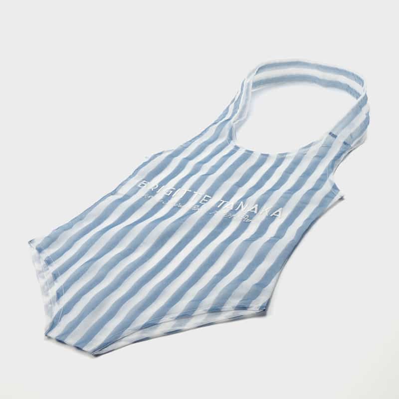 BRIGITTE TANAKA BRIGITTE TANAKA ＜ブリジット タナカ＞ オーガンジー素材ショッパーバッグ BLUE