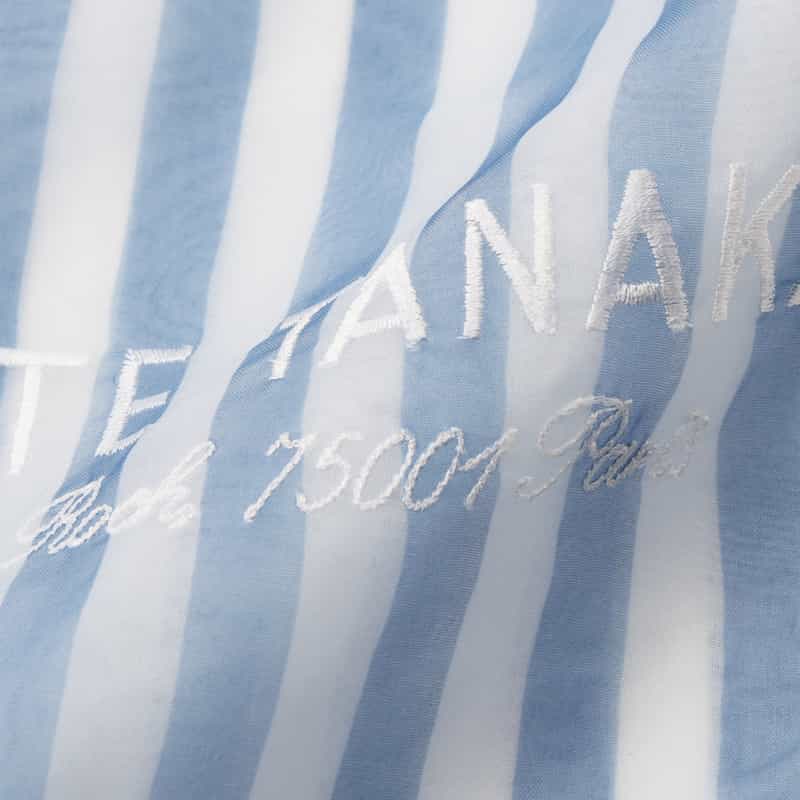 BRIGITTE TANAKA BRIGITTE TANAKA ＜ブリジット タナカ＞ オーガンジー素材ショッパーバッグ BLUE