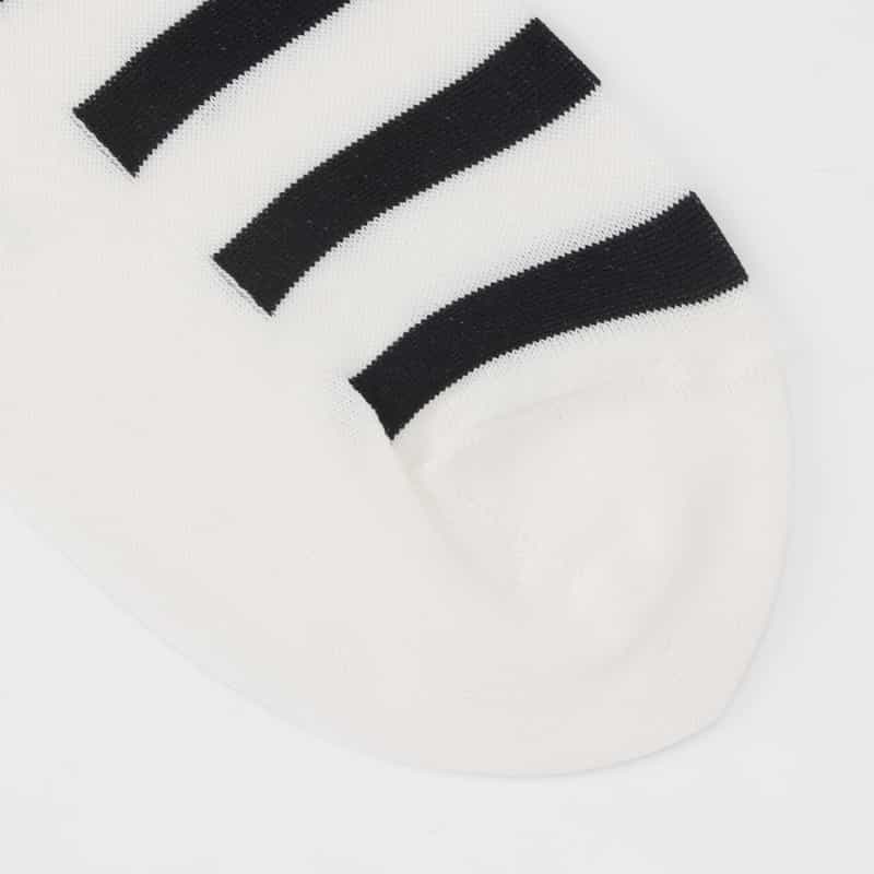 DEUX PLUS UNDEMI DEUXPLUSUNDEMI＜ドゥプリュスアンドゥミ＞ ボーダー×ストライプ柄ソックス WHITE