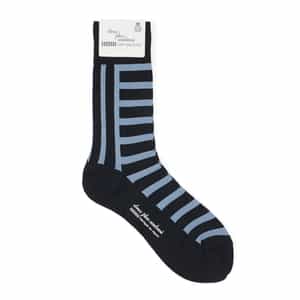 DEUXPLUSUNDEMI＜ドゥプリュスアンドゥミ＞ ボーダー×ストライプ柄ソックス