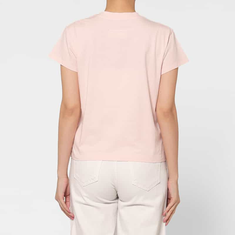 MM6 MAISON MARGIELA MM6 MAISON MARGIELA ＜エムエム6 メゾン マルジェラ＞ ロゴタグ Tシャツ PINK