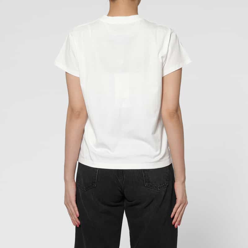 MM6 MAISON MARGIELA MM6 MAISON MARGIELA＜エムエム6 メゾン マルジェラ＞ ロゴタグ Tシャツ WHITE