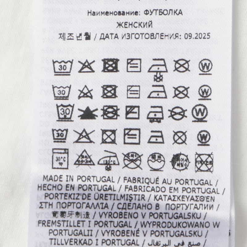 MM6 MAISON MARGIELA MM6 MAISON MARGIELA＜エムエム6 メゾン マルジェラ＞ ロゴタグ Tシャツ WHITE