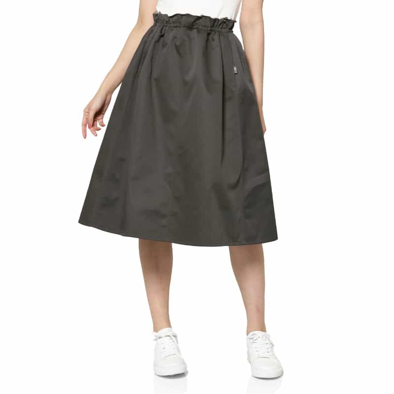 MM6 MAISON MARGIELA MM6 MAISON MARGIELA＜エムエム6 メゾン マルジェラ＞ カットオフウエスト ドローストリングスカート GRAY