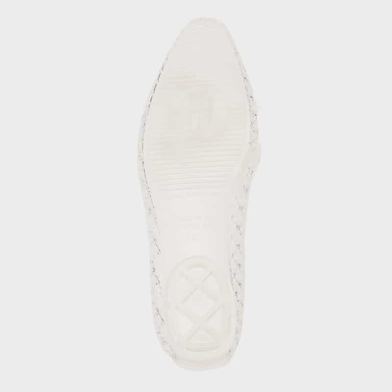 HEAVENLY JELLY HEAVENLY JELLY＜ヘブンリージェリー＞ PVC素材ビジュー付きフラットパンプス CLEAR