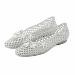 HEAVENLY JELLY＜ヘブンリージェリー＞ PVC素材ビジュー付きフラットパンプス