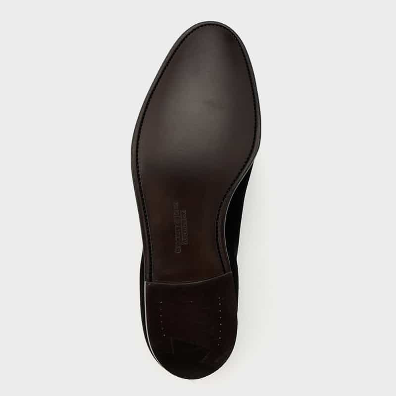 CROCKETT＆JONES CROCKETT＆JONES＜クロケット&ジョーンズ＞ スエード素材タッセルローファー"ANTIBES" BLACK