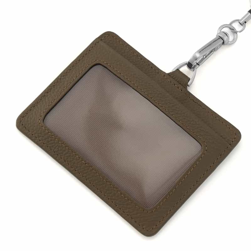 BARNEYS NEW YORK レザーIDケース GRAY BEIGE