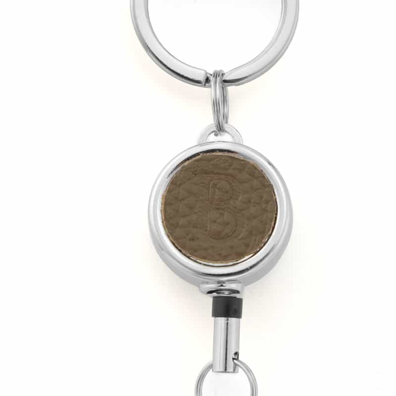 BARNEYS NEW YORK レザーIDケース GRAY BEIGE