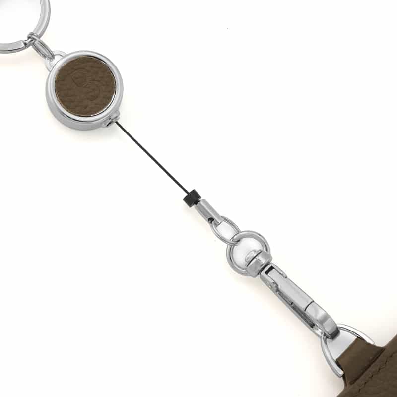 BARNEYS NEW YORK レザーIDケース GRAY BEIGE