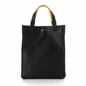 バイカラー レザーミニトートバッグ