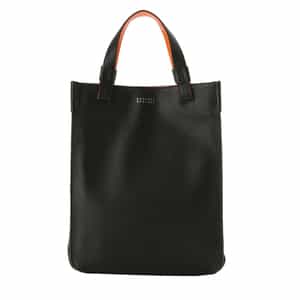 バイカラー レザーミニトートバッグ