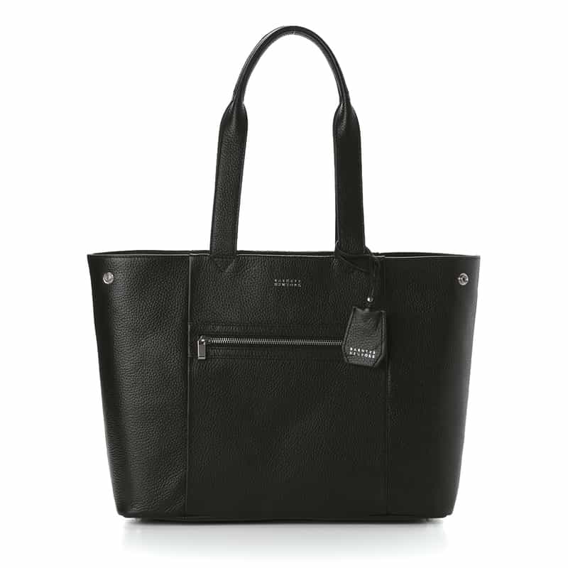 BARNEYS NEW YORK サイドホック付きトートバッグ BLACK