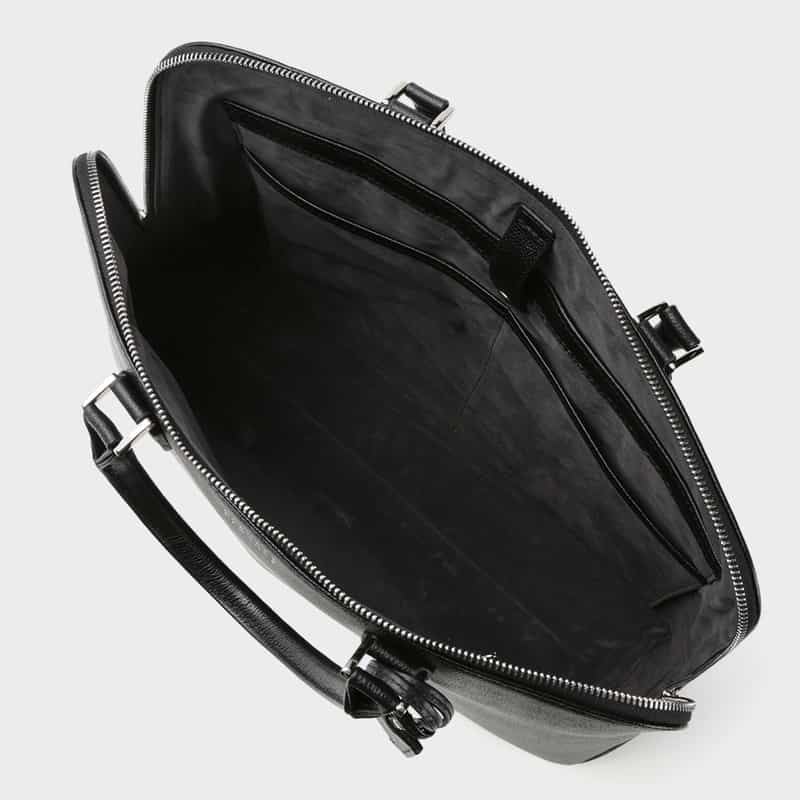 BARNEYS NEW YORK ラウンドジップブリーフケース BLACK