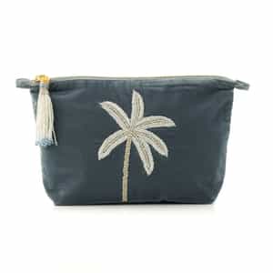 OLIVIA DAR ＜オリビア ダール＞ ベルベット素材ビーズ刺繍ポーチ