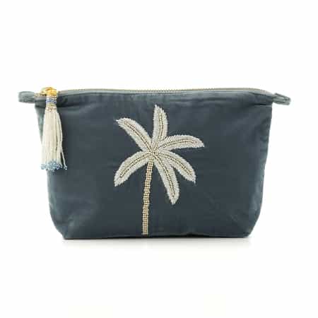 OLIVIA DAR ＜オリビア ダール＞ ベルベット素材ビーズ刺繍ポーチ