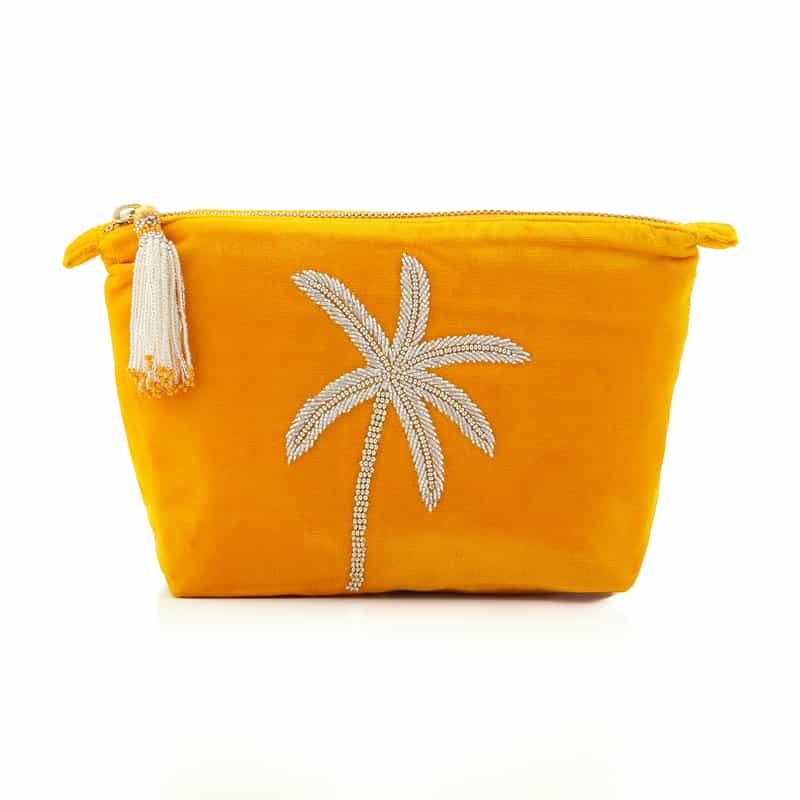 OLIVIA DAR ＜オリビア ダール＞ ベルベット素材ビーズ刺繍ポーチ