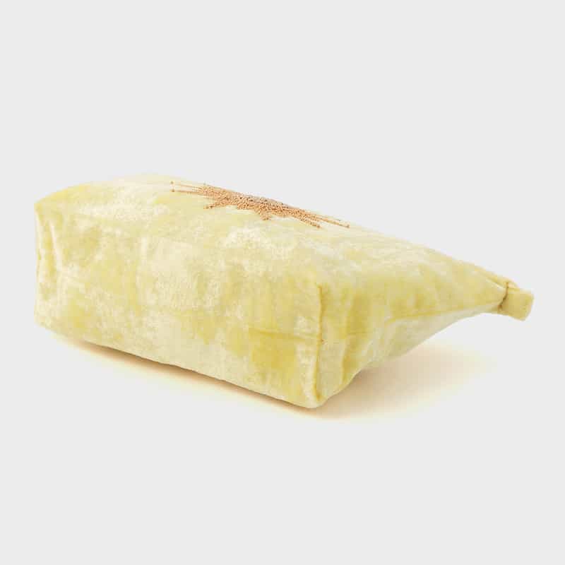 OLIVIA DAR OLIVIA DAR ＜オリビア ダール＞ ベルベット素材ビーズ刺繍ポーチ YELLOW