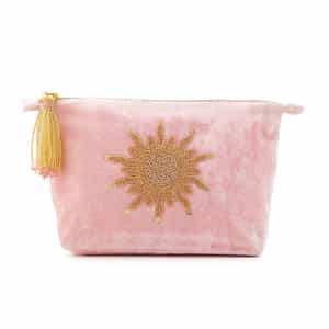 OLIVIA DAR ＜オリビア ダール＞ ベルベット素材ビーズ刺繍ポーチ