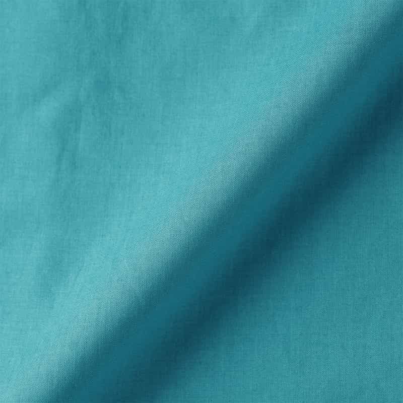 BARNEYS NEW YORK ウォッシャブル バックレースアップデザイン Aラインドレス TURQUOISE