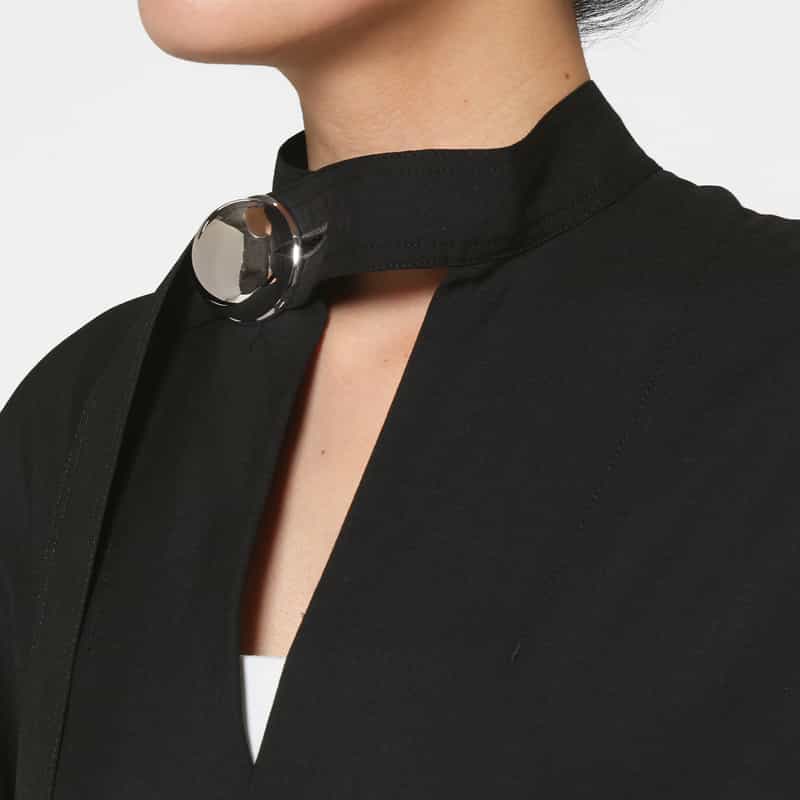 HARUNOBUMURATA HARUNOBUMURATA ＜ハルノブムラタ＞ バーニーズ　ニューヨーク限定ロングスリーブドレス BLACK