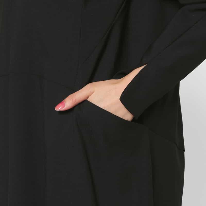 HARUNOBUMURATA HARUNOBUMURATA ＜ハルノブムラタ＞ バーニーズ　ニューヨーク限定ロングスリーブドレス BLACK