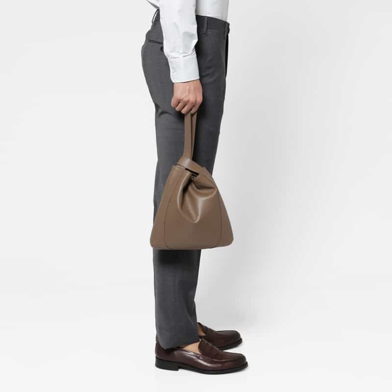 PELLE MORBIDA PELLE MORBIDA＜ペッレ モルビダ＞ ハンドルバッグ GREIGE