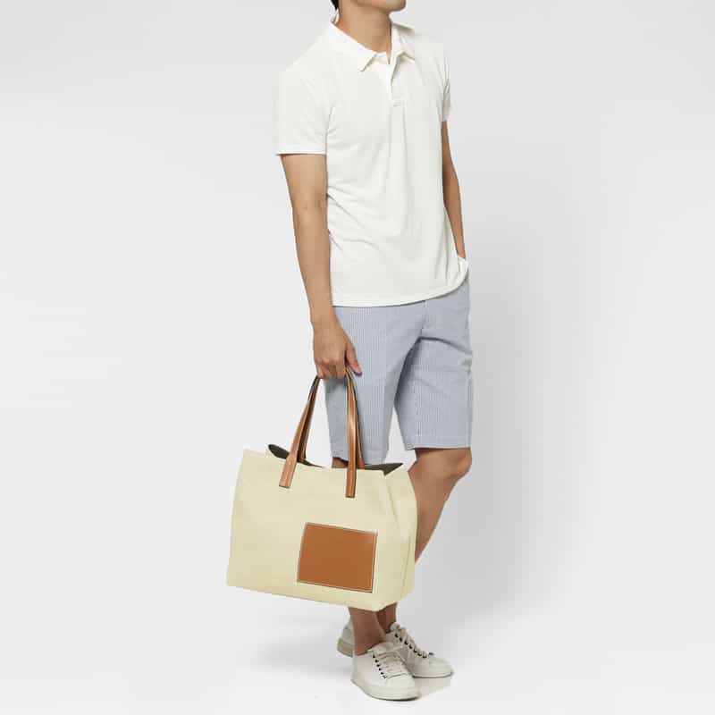 BIAGINI BIAGINI＜ビアジーニ＞ キャンバストートバッグ BROWN