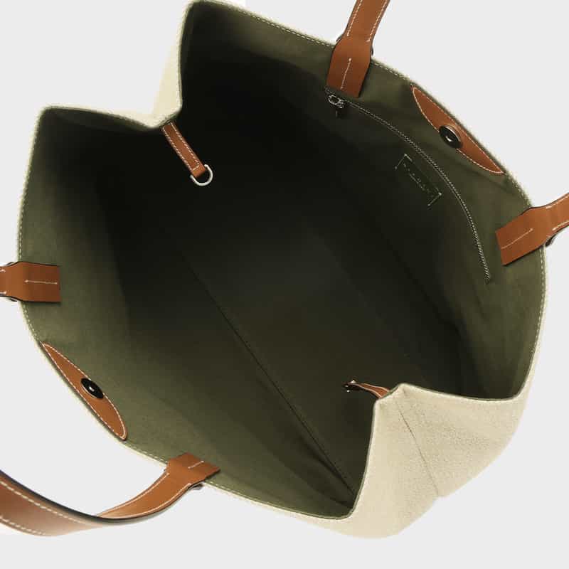 BIAGINI BIAGINI＜ビアジーニ＞ キャンバストートバッグ BROWN