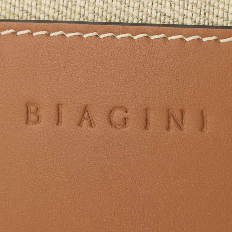 BIAGINI BIAGINI＜ビアジーニ＞ キャンバストートバッグ BROWN