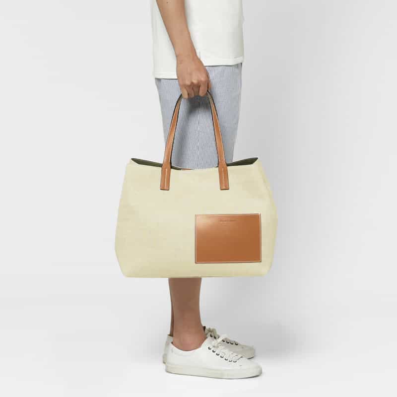 BIAGINI BIAGINI＜ビアジーニ＞ キャンバストートバッグ BROWN