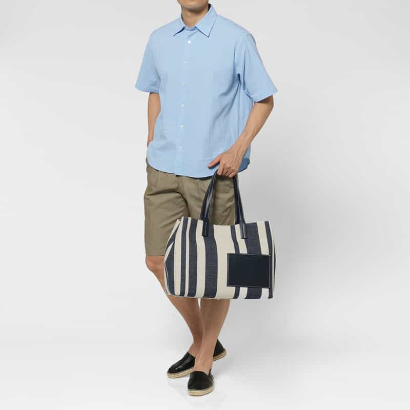 BIAGINI BIAGINI＜ビアジーニ＞ キャンバストートバッグ NAVY