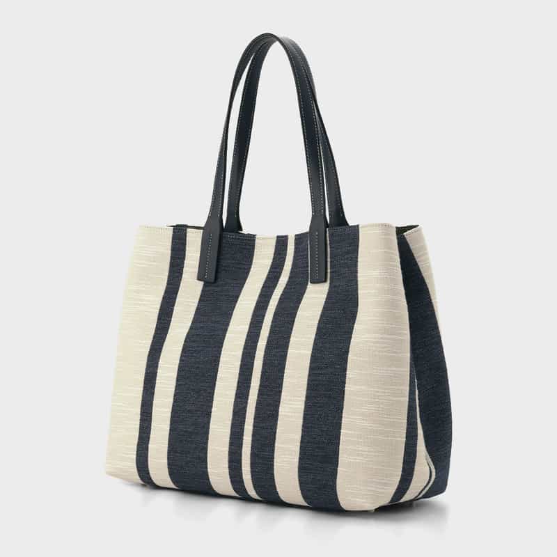 BIAGINI BIAGINI＜ビアジーニ＞ キャンバストートバッグ NAVY