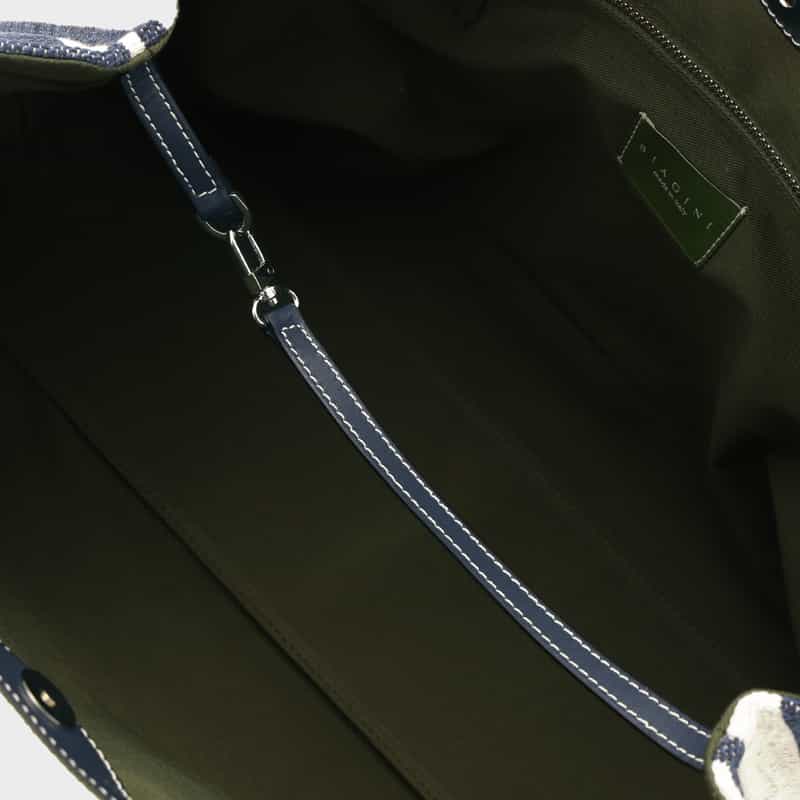 BIAGINI BIAGINI＜ビアジーニ＞ キャンバストートバッグ NAVY