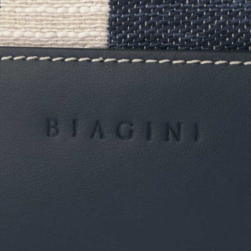 BIAGINI BIAGINI＜ビアジーニ＞ キャンバストートバッグ NAVY