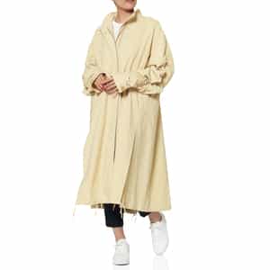 ギャザースリーブ ボリュームロングコート