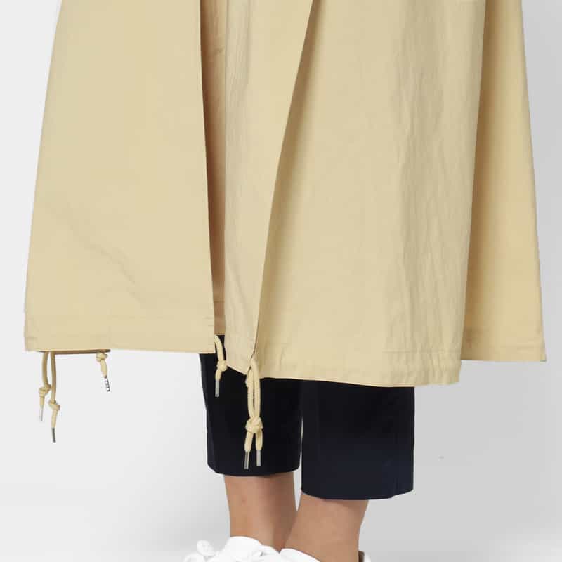 BARNEYS NEW YORK ギャザースリーブ ボリュームロングコート BEIGE