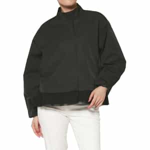 ジップアップ チュールヘム ブルゾン