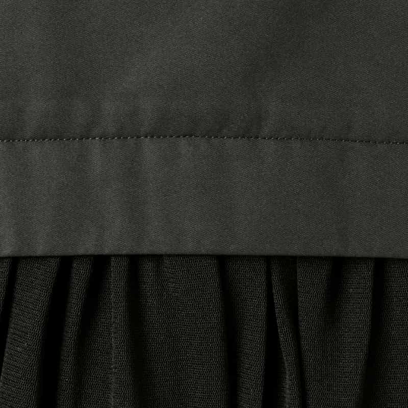 BARNEYS NEW YORK ジップアップ チュールヘム ブルゾン BLACK