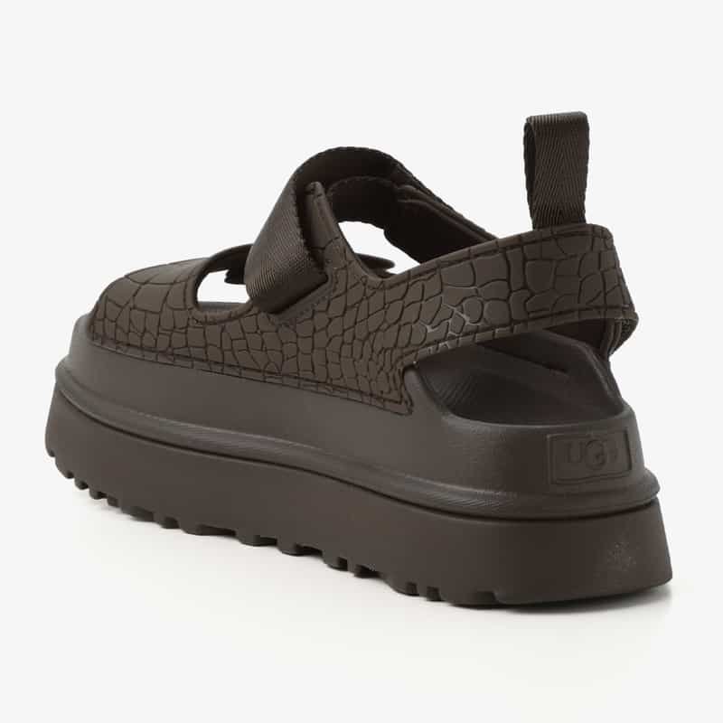 UGG(R) UGG(R) ＜アグ＞ プラットフォームサンダル “GOLDENGLOW“ DARK GRAY